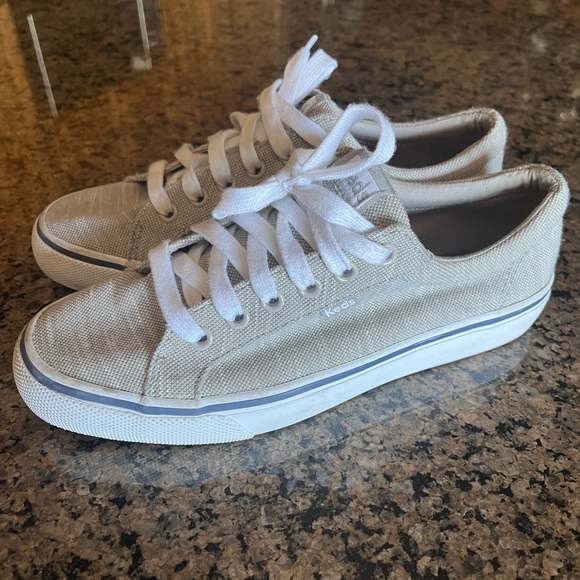 Keds Gray Canvas Sneakers Size 7.5 - Picture 2 of 7